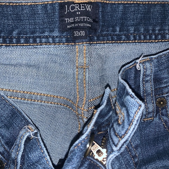 J Crew Factory The Sutton Mens Selvedge Denim Blue Jeans size 32/30 - Picture 4 of 9